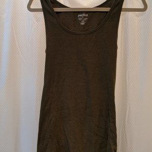 Old Navy Ribbed Perfect Tank Olive Green